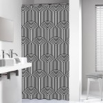 Sealskin Brave Zasłona prysznicowa 180x200 cm PEVA Czarny / Biały 800148