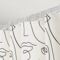 Sealskin Mind Zasłona prysznicowa 180x200 cm PEVA Czarny/ Biały 800146 .jpg