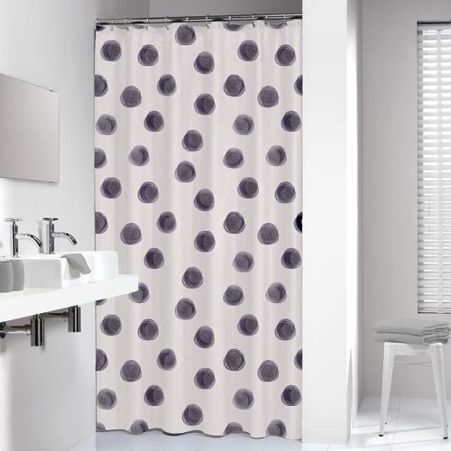 Sealskin Mood Zasłona prysznicowa 180x200 cm PEVA Niebieski / Biały 800145.jpg