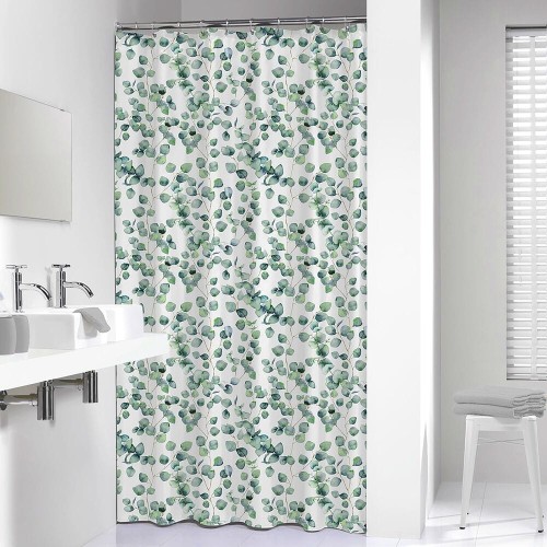 Sealskin Ayra Zasłona prysznicowa 180x200 cm 100% Poliester Zielony / Biały 800143.jpg