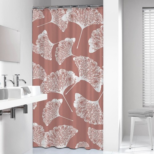 Sealskin Mare Zasłona prysznicowa 180x200 cm 100% Poliester Ciemny Róż / Biały 800138.jpg