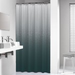 Sealskin Blend Zasłona prysznicowa 180x200 cm 100% Poliester Zielony / Biały 800135