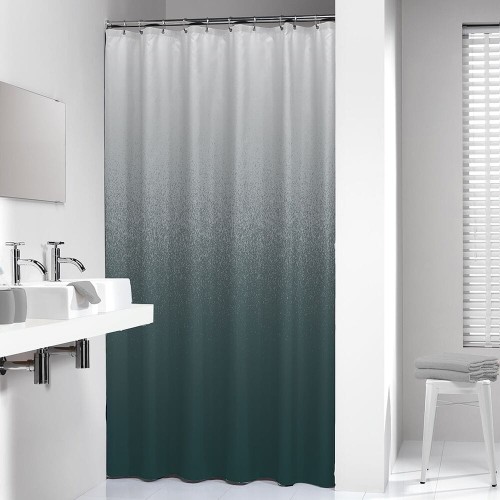 Sealskin Blend Zasłona prysznicowa 180x200 cm 100% Poliester Zielony / Biały 800135.jpg