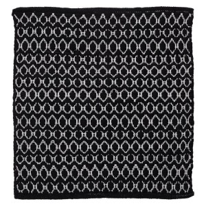 Sealskin Boho Dywanik Łazienkowy 60x60 cm Poliester / Bawełna Czarny 800102