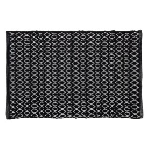 Sealskin Boho Dywanik Łazienkowy 60x90 cm Poliester / Bawełna Czarny 800101