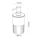 8720553000402_Sealskin Brave Dozownik na mydło 280 ml Czarny 800013 .jpg