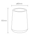 8720553000587_Sealskin Earth Zestaw: dozownik na mydło 150 ml i kubek na szczoteczkę Dąb 800031.jpg