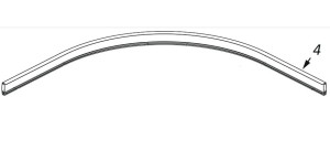 Profil bieżni Radaway 001-303124701 do kabiny premium Plus 800x800