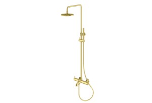 Kohlman AXEL GOLD QW277AGD Zestaw wannowo-prysznicowy natynkowy