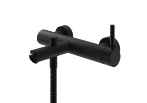 Kohlman ROXIN BLACK QW110RB Natynkowa bateria wannowo-prysznicowa