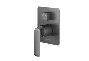 Kohlman EXPERIENCE GRAY QW211EG Podtynkowa bateria wannowo-prysznicowa z trzema wyjściami