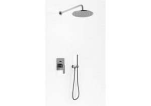 Kohlman EXPERIENCE GRAY QW210EGR30 zestaw prysznicowy z deszczownicą 30cm i słuchawką