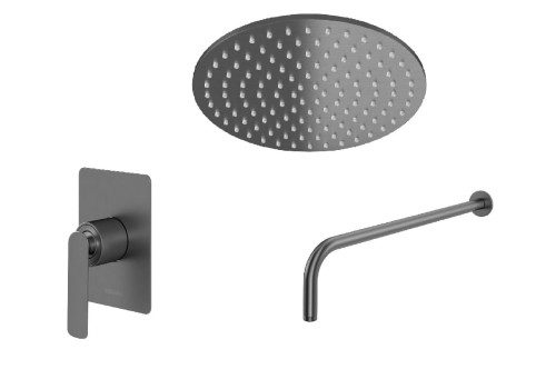 Kohlman EXPERIENCE GRAY QW220EGR25 zestaw prysznicowy z deszczownicą 25cm (id: 58854)
.jpg