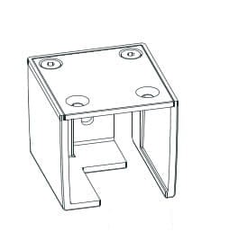 Radaway IDEA Klamra pod szybę Prawa gold 004-006005109.jpg