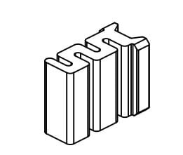 Radaway 003-012002000 Odbojnik w klamrę pod szybę.jpg