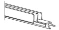 Radaway 007-106800354 Uszczelka pozioma drzwi IDEA czarna (cięcie proste) IDEA