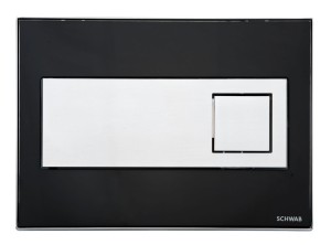 LIV/SCHWAB 4810 CARO przycisk spłukujacy szkło - czarny