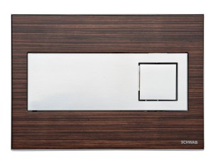 LIV/SCHWAB 12400 CARO przycisk spłukujacy wygląd drewna/wenge