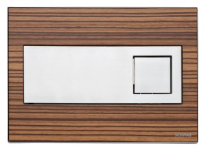 LIV/SCHWAB 256718 CARO przycisk spłukujący  wygląd drewna /zebrano