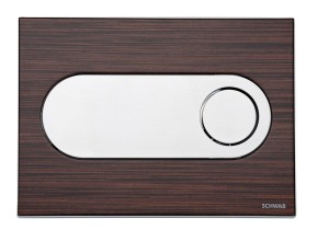 LIV/SCHWAB 256721 CIRCLE przycisk spłukujący wygląd drewna/Wenge