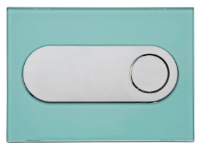 LIV/SCHWAB 15323 CIRCLE przycisk spłukujący szkło - miętowy zielony