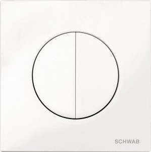 LIV/SCHWAB ATENA DUO 4060414401 Przycisk do spłukiwania Biały