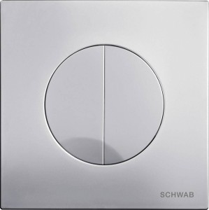 LIV/SCHWAB ATENA DUO 4060414431 Przycisk do spłukiwania Matowy chrom
