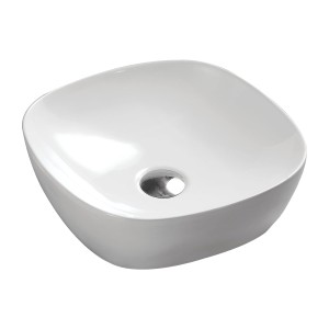 Omnires PORTLAND370BP PORLAND umywalka nablatowa, 37x37cm, biały połysk