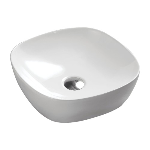 Omnires PORTLAND370BP PORLAND umywalka nablatowa, 37x37cm, biały połysk.jpeg