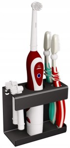 Andex 339/NG Uchwyt na szczoteczkę elektryczną, dwie końcówki i szczoteczki TECHNIC czarny mat