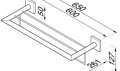 GEESA 916852-02 NELIO PÓŁKA NA RĘCZNIK Z WIESZAKIEM 60CM