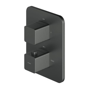 PM7436GR PARMA termostatyczna bateria podtynkowa prysznicowo-wannowa, grafit