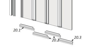 *Radaway komplet uszczelek poziomych do parawanu Eos PNW4