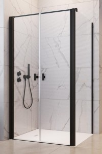 Radaway Nes black DWD+S drzwi 90 10034090-54-01 do kompletowania ze ścianką boczną
