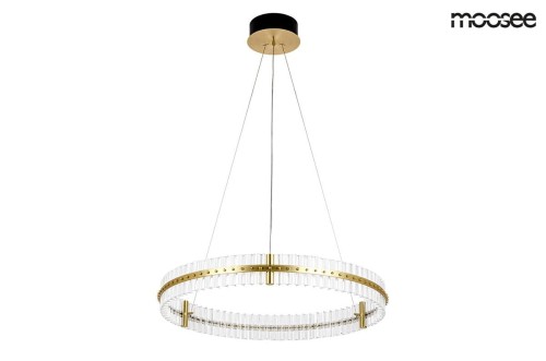 MOOSEE lampa wisząca SATURNUS 85 złota- LED, kryształ, stal szczotkowana GD3086-1-850.jpg