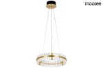 MOOSEE lampa wisząca SATURNUS 47 złota- LED, kryształ, stal szczotkowana GD3086-1-470
