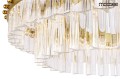 MOOSEE lampa wisząca SATURNUS 47 DUOzłota - LED, kryształ, stal szczotkowana OSW000921 .jpg