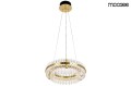 MOOSEE lampa wisząca SATURNUS 47 DUOzłota - LED, kryształ, stal szczotkowana OSW000921 .jpg