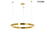 MOOSEE lampa wisząca RING LUXURY 90złota - LED, chromowane złoto MSE010100190