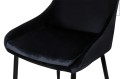 Modesto Design krzesło CLOVER czarne- welur, metal J-03.BLACK.jpg