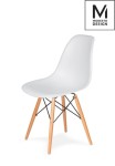 Modesto Design krzesło DSW białe- podstawa bukowa C1021B.WHITE