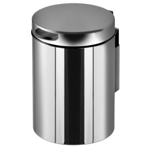 GEESA 91644 LITTERBIN KOSZ NA ŚMIECI 3 L WISZĄCY STAL POLEROWANA