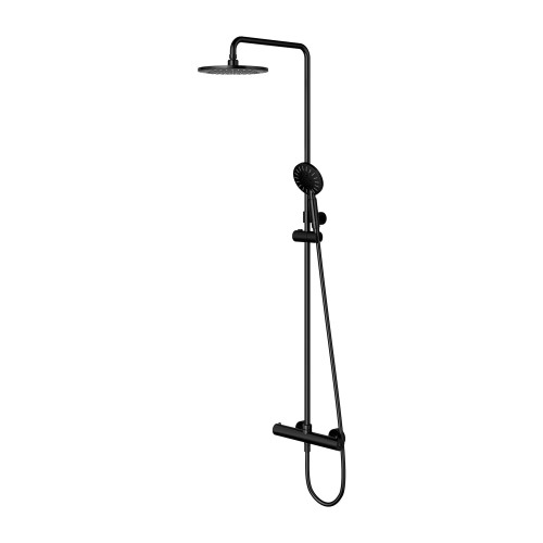 Omnires Y1244NBL Y termostatyczny system prysznicowy natynkowy czarny