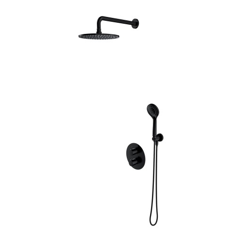 Omnires SYSYT05BL Y termostatyczny system prysznicowy podtynkowy czarny