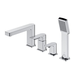 Omnires BA7832CR BARETTI bateria wannowa 4-otworowa chrom