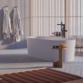 Omnires OVOWWBM OVO wanna wolnostojąca Marble+, 160x75 cm, z syfonem biały mat.jpg