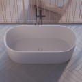 Omnires OVOWWBM OVO wanna wolnostojąca Marble+, 160x75 cm, z syfonem biały mat.jpg