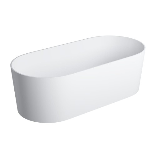Omnires OVOWWBM OVO wanna wolnostojąca Marble+, 160x75 cm, z syfonem biały mat.jpg
