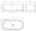 Omnires OVOWWAG OVO wanna wolnostojąca Marble+, 160x75 cm, z syfonem ash grey.jpg