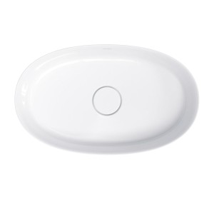 Omnires NEOUNBP NEO umywalka nablatowa Marble+, 60x36 cm biały połysk